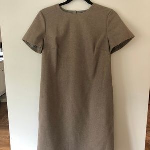 Gold Glitter + Tan Banana Republic Dress